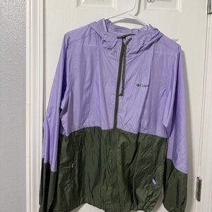 Columbia Lavender and Forest Green Jacket